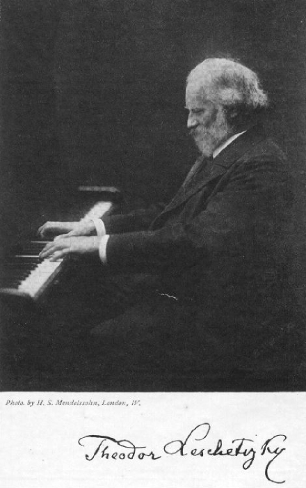 JPEG picture of Theodor Leschetizky at the piano