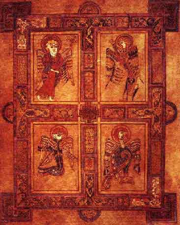 4 Gospels, from the Book of Kells