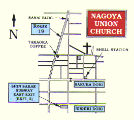 Map to Union Church