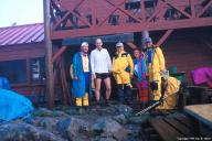 Me and some new friends in front of Sugo-pass cabin.