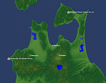 Map of Aomori prefecture.