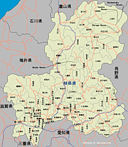 Map of Gifu prefecture