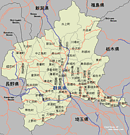Map of Gunma prefecture.