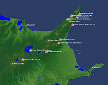 Map of Hokkaido