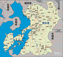 Map of Kumamoto prefecture.