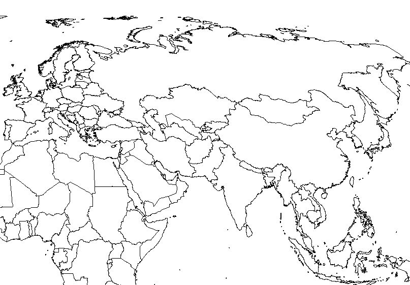 Map Of Eurasia With Countries. eurasia map